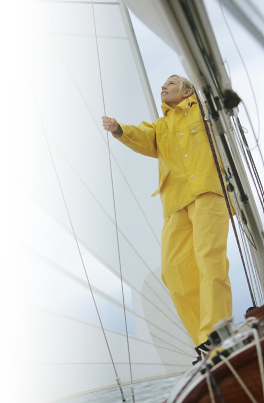 woman sailing